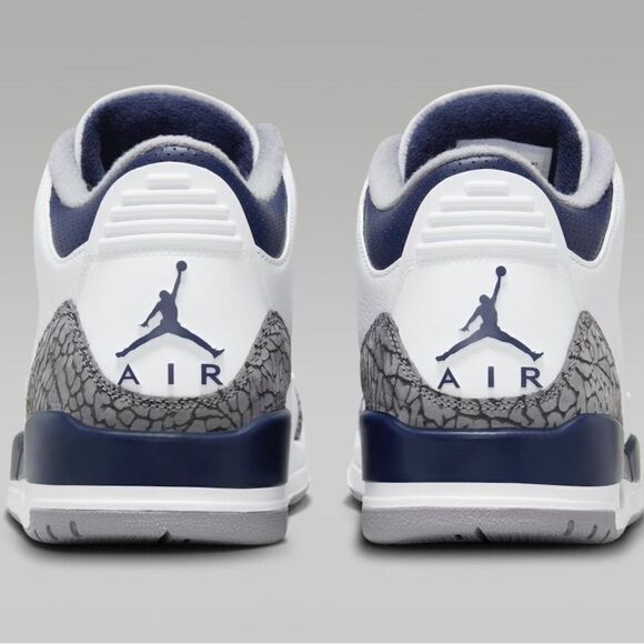 Nike Air Jordan 3 Midnight Navy White Cement Grey  CT8532-140 Black size 8 - 14​ main image 8